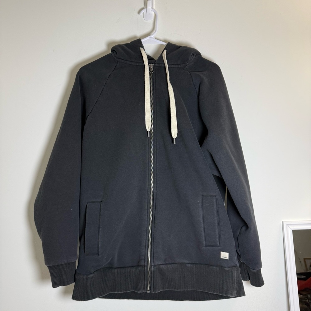 Vuori Men's Black Zip-Up Hoodie